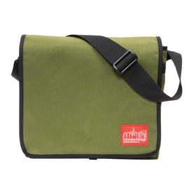 Manhattan Portage DJ Messenger Bag Fits 13" Laptop Water Resistant Zippered Compartment 1000D Cordura For Work College Travel (Olive)