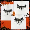 Uintoon 6PCS Black Gothic Lace Choker Necklace Set for Women