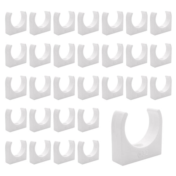 HLIWS Quick Clamps, Pack of 30 Pipe Clamps, Plastic Mounting