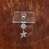 Belly Button Ring 14 Gage Starfish Belly Button Ring Stainless