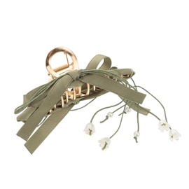 minkissy Floral Hair Claw Clip Durable Non Slip Metal Headwear Accessory for Women Luxurious Styling for Daily Wear and Special Occasions Elegant Hair Catch Clip