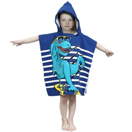 Children's Bath Towels with Hood, Microfibre Poncho Towel, Children's Beach Towels, Swimming Pool Towel, Bath Towel, Bath Towel, Bathrobe for Girls, Boys, Toddlers 2-8 Years