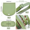 CALFOVERA 3PCS Crochet Purse Base Making Kit Oval Handbag Bottom