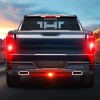 Nilight LED Brake Light Trailer Hitch Cover Square Red Lens