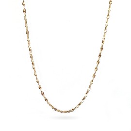 LUXSTAR Glitter Chain Necklace, Narrow, 0.06 inch (1.5 mm), Women's, Men's, Hypoallergenic, Stainless Steel