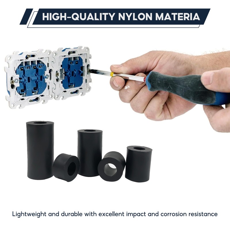 90 PCS ABS Round Spacer Washer Assortment Kit, Insulation Spacer