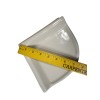 Almond Beige Almond Bone Ceramic Shower Corner Tray Soap Dish
