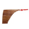 Pan Flute Natural Bamboo 15 Pipes G Tone Pans Pipe