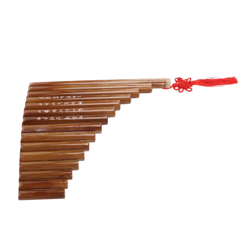 Pan Flute Natural Bamboo 15 Pipes G Tone Pans Pipe