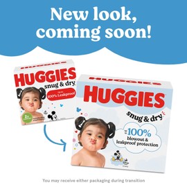Huggies Size 7 Snug Dry Baby Diapers 41 lbs Leakproof Fragrance Free 15 Count
