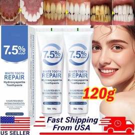 Unbranded 5x 7.5% Hydroxyapatite Toothpaste Remove Yellow Tooth Stains For Sensitive Teeth - 1 PCS (Toothpaste)