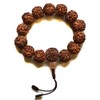 BUDDHAFIGUREN/Billy Held Hand Mala Rudraksha Buddhist Bracelet with 15 mm