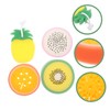 FOMIYES 4pcs Fruit-shaped Bath Sponges Exfoliating Shower Body Wash Scrubber
