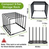 SAGLAU Kitchen Organizer Rack - 5-Slot Heavy-Duty Cutting Board and