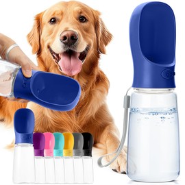 Mr. Pen Portable Dog Water Bottle, 19 oz, Large, Navy Blue, Travel Dog Water Bottle Dispenser, Not Dishwasher Safe