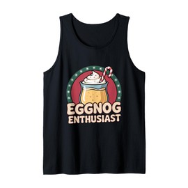 Eggnog Enthusiast Cute Christmas Drink Lover Holiday Tank Top
