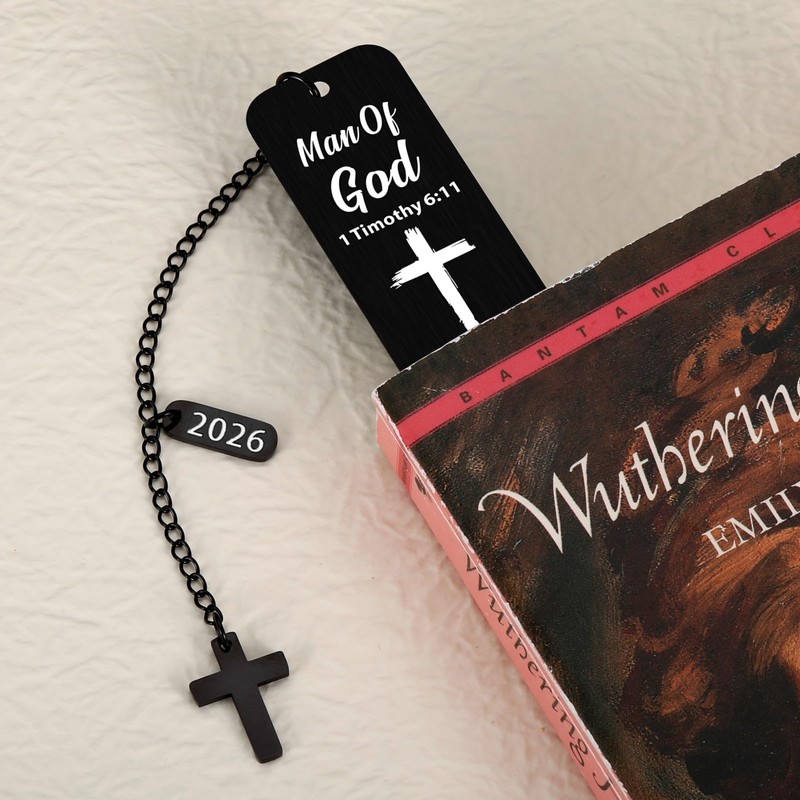 Baptism Bookmarks for Man, Bible Bookmarks for Men, Black Scripture