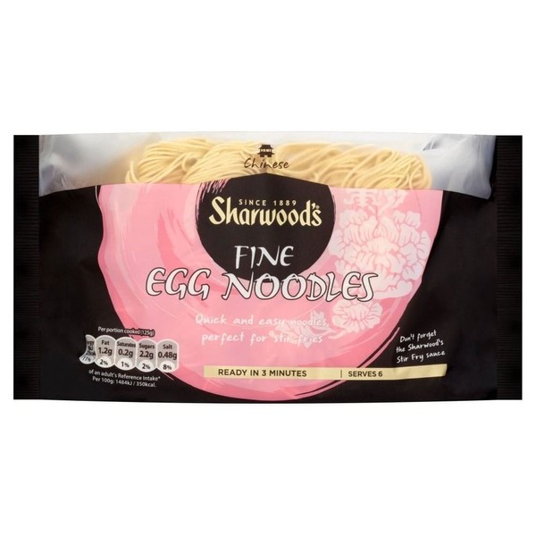 Sharwood's Fine Egg Noodles (375g) - Pack of 6