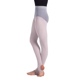 Adult Stirrup Tights, 85% Nylon / 15% Spandex - TS78 (US, Alpha, XX-Large, Regular, Regular, White)