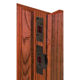 Prime-Line U 11158 Security Reinforcing Strike Kit 1-1/8 x 4-1/4 and 1-1/4 x 3-5/8 In. with Screws Classic Bronze Finish (Single Pack)
