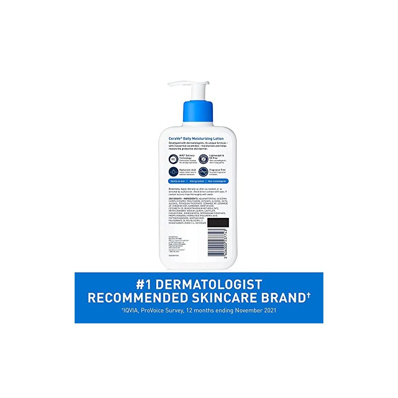 CeraVe - Loción humectante de 12 oz (paquete de 3)