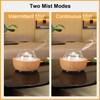 200ml Glass Essential Oil Diffusers for Home, Wood Grain Base