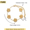 FUNIO FUNIO 18K Gold Plated Van cleef Clover Bracelet Love