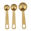18PCS Measuring Cup Stainless Steel Gold Coffee Spoon Cup Set