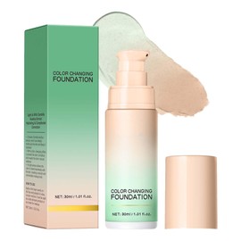 Clawrex Color Changing Foundation, Farbwechsel Grundierung mit Centella Asiatica, 40ML CC Cream Foundation Make Up Red Correct für Skin Color Correct, Gleichmäßigen Hautton & Abdecken von Unreinheiten