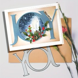 Merry Christmas Joy Die Cuts for Card Making Christian Theme Stamps Cutting Dies for DIY Paper Scrapbooking Crafts Embossing Decorations