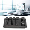 Mini Custom Keypad 12 Mechanical Keys 2 Knobs Programmable Red