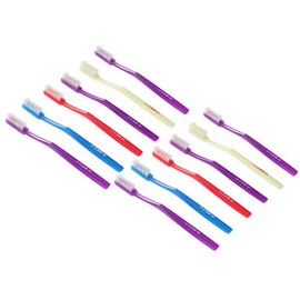 EXCEART Cepillo de Dientes Manual de 12 Piezas, Cerdas Duras, Portátil, para Limpieza de Manchas de Dientes Adultos