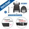 Field Repair Buckles for Straps 1Inch, Quick Side Release Adjustable