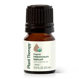 Plant Therapy Organic Helichrysum Italicum Essential Oil for Skin 100% Pure, USDA Certified Organic, Undiluted, Natural Aromatherapy for Diffusion, Therapeutic Grade 2.5 mL (1/12 oz)
