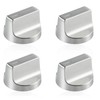 atgestore W11517331 KIP 7T08 Stainless Steel Stove Knobs Replacement for