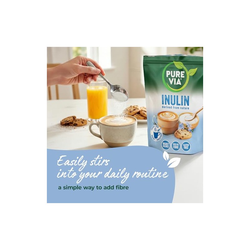 Pure Via Prebiotic Inulin Powder 1kg | Chicory Root Fibre