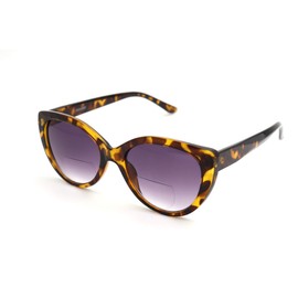ColorViper Vintage Women CatEye Round Reading Sun Readers Oversized #2 (B1 Dark Tortoise, 1.00)