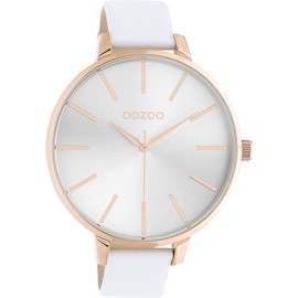 Oozoo Timepieces Women's Watch – Women's Watch – High-Quality Watch for Women – Elegant Analogue Women's Watch in Round, Rose gold-silver, Strap.