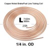 Brake Pipe Copper Nickel Tubing 25Ft 1/4" Car Replacement Brake