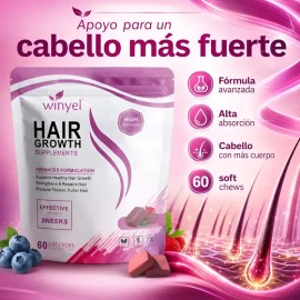 Suplemento Para Crecimiento Del Cabello 60 Gomitas Mujer