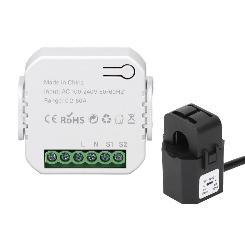 Smart Energy Monitor WiFi Single Phase Smart Energy Meter 0.2‑80A