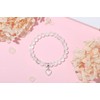 XIANNVXI Heart Bracelet Women's Stone Crystal Bracelet Beads Bracelet 8