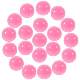 Kichvoe 50pcs Mini Ball Plastic Raffle Balls Empty Bingo Ball Openable Capsules Vending Machine Containers Sphere Game Balls for Surprise Party Favor Prize 4cm Pink