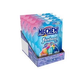 HI-CHEW Easter Candy Fantasy Mix, Pack of 4 Bags - Rainbow Sherbet, Blue Hawaii and Blue Raspberry - Immensely Juicy Flavors - Individually Wrapped Sharing Candy