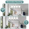 Ascher Bathroom Light Fixtures, 4-Light Vanity Light Over Mirror, Brushed