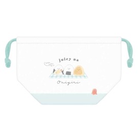 Kamio Japan 169913 Juicy Rice Ball Lunch Drawstring Kinchaku Bag Lunch Bag Small Box