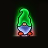 YöL 40cm Infinity LED Colourful Christmas Gonk In Green Hat