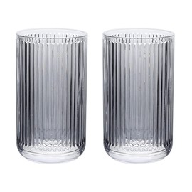 Gaolinci 2 Pcs Glass Tumbler Cup,Toothbrush Holder, Bathroom Cups, 13 oz