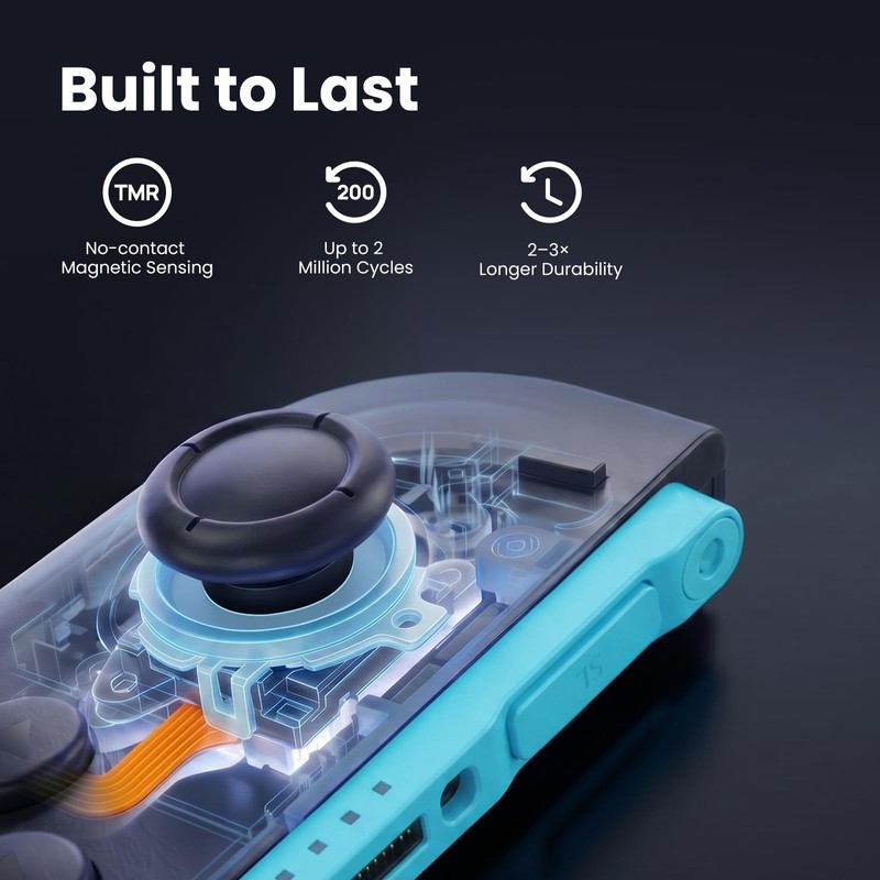 GuliKit Joystick Replacement for Switch 2, Anti-Drift TMR Magnetic 3D