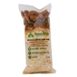 TentMeals Camping and Expedition Food: Almond Jalfrezi Main Meal. 1x Large 800 kcal pack